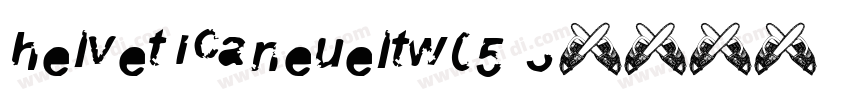 HelveticaNeueLTW05 3字体转换